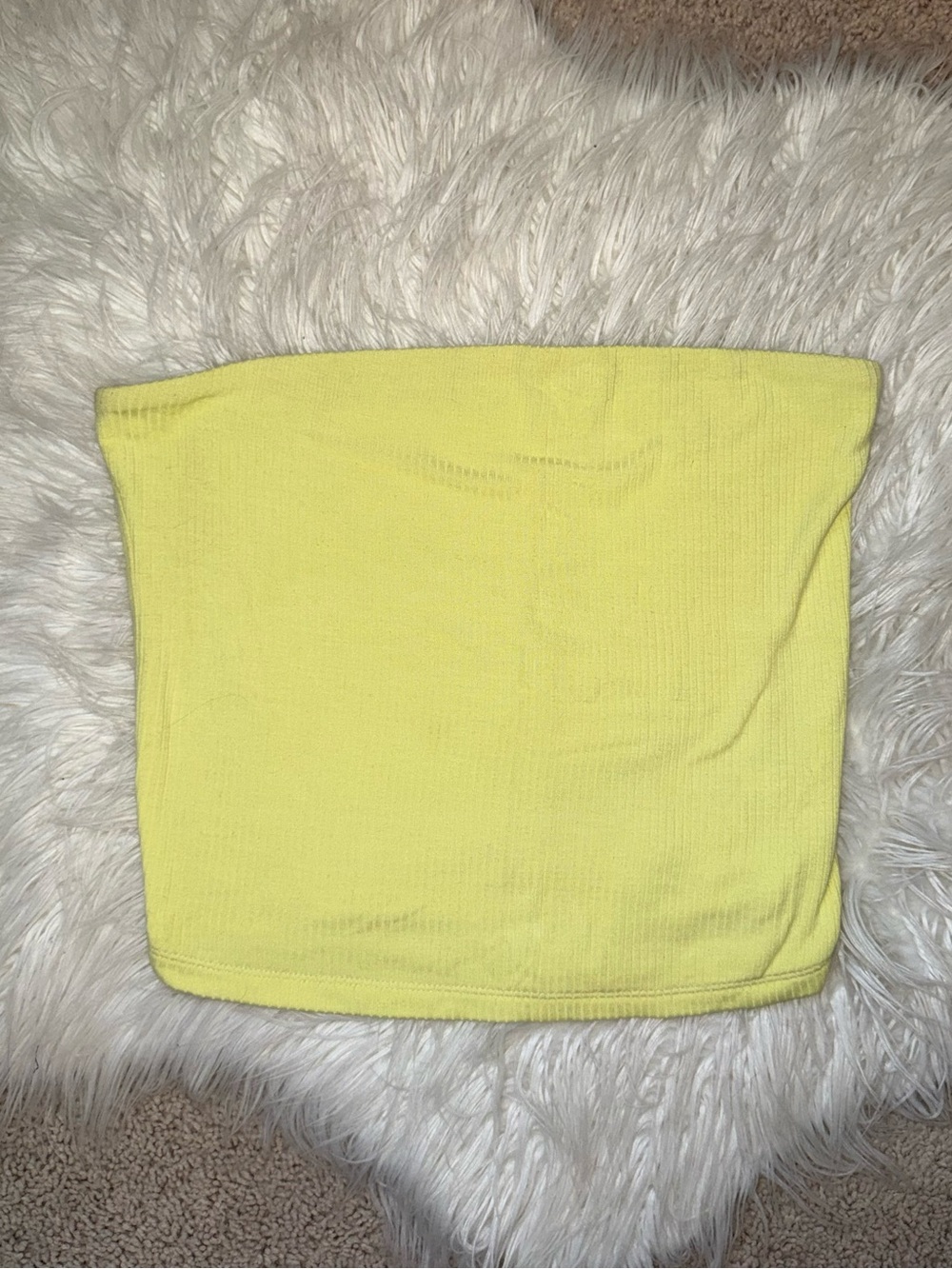 EUC Medium American Eagle neon yellow tube top.